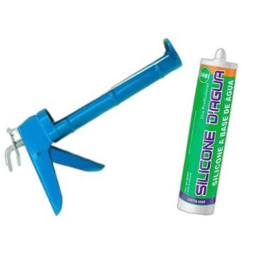 Imagem de Selante Acrílico Preto Preenche Fissura Trinca E Aplicador - Sbrix