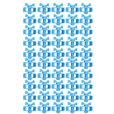 Imagem de Xcello 50 peças isoladores elétricos de cerca elétrica ABS tensor de linha para segurança agrícola azul