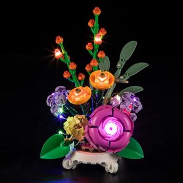 Imagem de BRIKSMAX Kit de luz para vaso de flores misto Lego-40762 - Iluminação LED compatível com Lego The Botanical Collection - não inclui o conjunto Lego