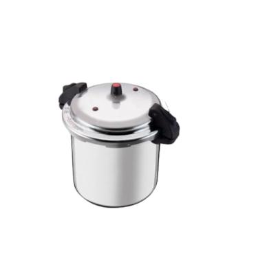 Imagem de Panela de Pressão em Alumínio, 8 Litros, Tampa com Trava de Segurança, Prateada