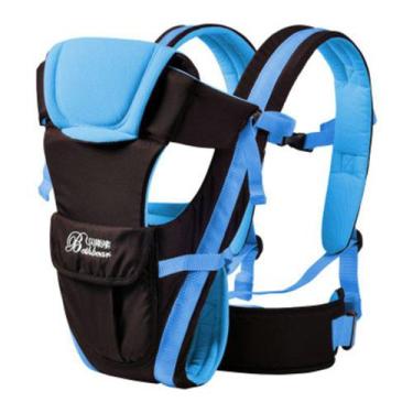 Imagem de Canguru Ergonômico Bebê 0 A 12 Meses Mila Toys Comfort Top, Azul