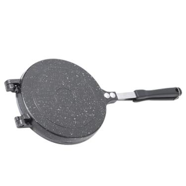 Imagem de Frigideira dupla face antiaderente para omeletes, panquecas com aquecimento rápido, liga de alumínio de fácil limpeza, cabo legal, máquina de café da manhã rápida para cozinha doméstica (estilo 2)