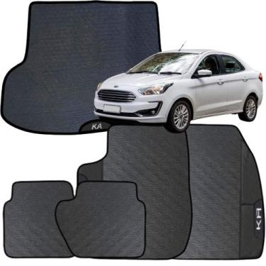 Imagem de Kit Jogo Tapete Ka Sedan 2014 a 2021 4 Peças + Tapete Prota Malas Embo