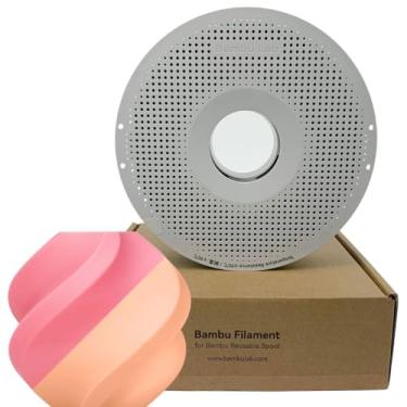Imagem de Filamento 3d Bambu Lab Pla Glow 1kg 1,75mm Com Carretel Reutilizável Cor Rosa 15200