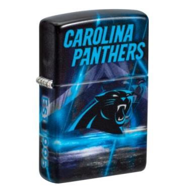 Imagem de Zippo Isqueiro de bolso fosco NFL Carolina Panthers 540