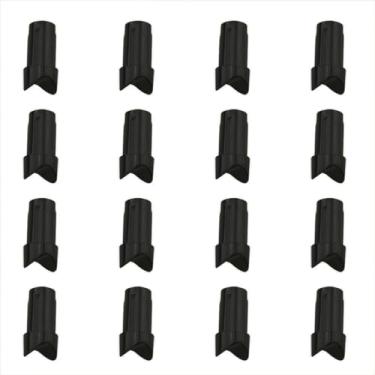 Imagem de Ruiwaer 16 peças Preto Besta Flecha Nock Half Moon Plastic Crossbow Arrow Nocks Tails Archery Arrows Shaft DIY