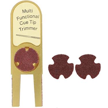 Imagem de Billiard Cue Tip Grinder multifuncional piscina de metal sugestão Polhoer Shaper Polhoer Bumbnisher aparadores compactos portáteis para entusiastas de bilhar Material de metal