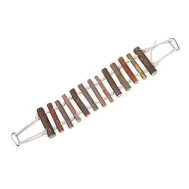 Imagem de 1pc Corda de Madeira Balanço Brinquedo Pendurado Climor Bird Bird Beys Brinquedos de Madeira Ladda Balanço Bread Brew Woor