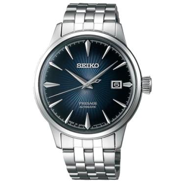 Imagem de Seiko Presage Automatik SRPB41J1 Relógio masculino automático clássico e simples, Preto, SRPB41J1
