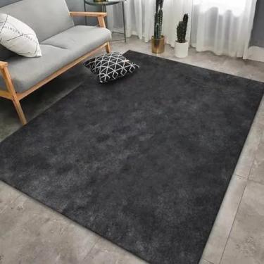 Imagem de Tapete simples de cor sólida, varanda, corredor, lavável, capacho para quarto, decoração de casa, tapete de chão, tamanho grande, sala de estar, tapete decorativo (120x160 cm/2)