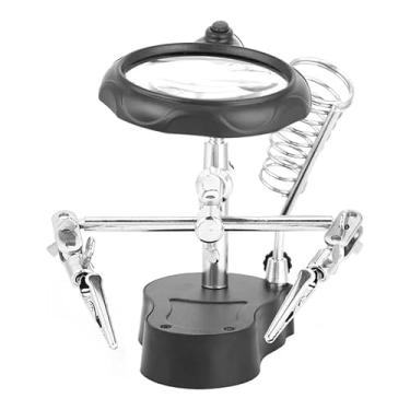 Imagem de Lente de Ampliação de Luz LED Ajustável Ajudando a Estação de Solda de Mão para Manutenção de Reparos