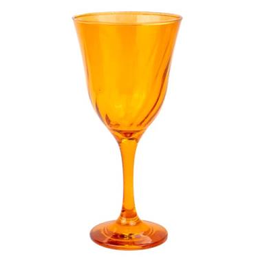 Imagem de META ATACADO, Taça Vinho Lírio Cor Laranja Super Luxo 330 ml - Vidro