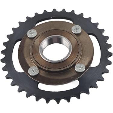 Imagem de Chapa de triciclo elétrico 420 34t de dentes de dentes de alta performance de alto desempenho conjunto de roda dentada de aço durável Chainring traseiro para ATV Go Kart Electric