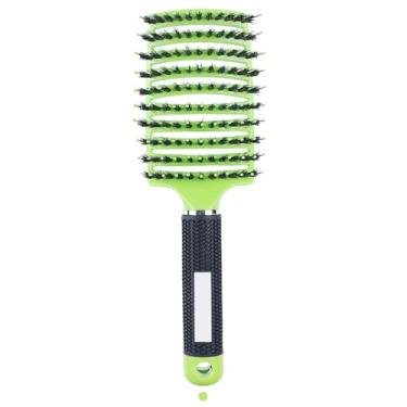 Imagem de Escova de massagem para couro cabeludo, pente de nylon, escova de cabelo molhada e cacheada, desembaraçadora, para salão de cabeleireiro feminino, ferramentas de modelagem (A19)