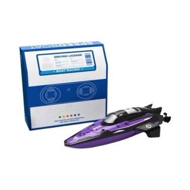 Imagem de Mini Barco RC De Alta Velocidade 24G Com Controle Remoto E Bateria Rec