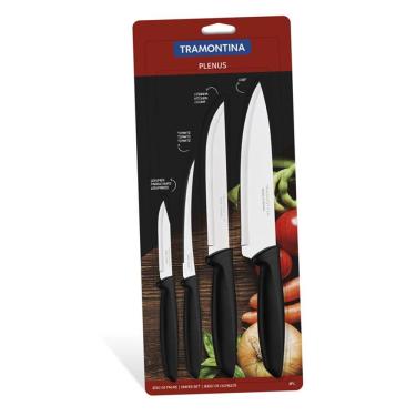 Imagem de Conjunto de Facas Plenus Tramontina para Cozinha 4 Peças