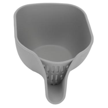 Imagem de Cesta multifuncional de filtro de água eficiente cesta de silicone de silicone com bico para lavar frutas salada de legumes (Cinza)