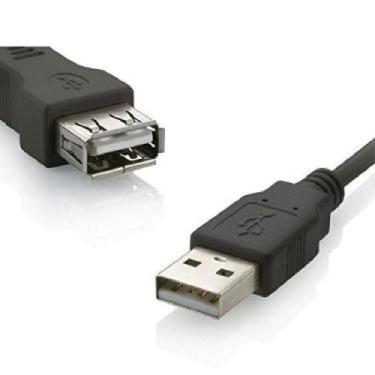 Imagem de Cabo Exbom Extensor Usb 2.0 Amaf 1.5M Preto Niquelado