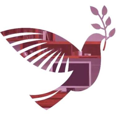 Imagem de Aplique Espíruto santo em Acrílico Espelhado 4cm ACRI05 - Gráfica Sant