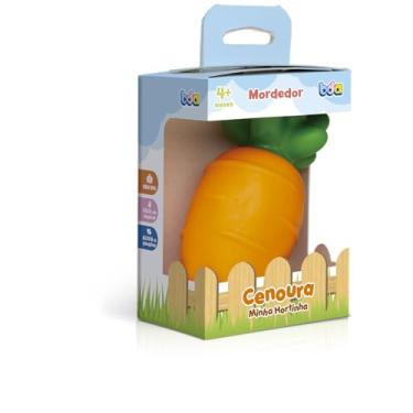 Imagem de Toyster - Minha Hortinha Cenoura Mordedor com Chocalho - Seguro e Estimulante para Bebês - BDA
