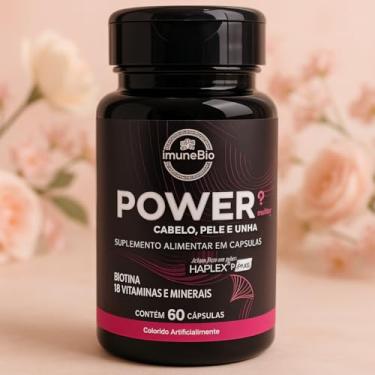 Imagem de Kit 2 Power Mulher - Cabelo Pele Unha Premium - 18 Vitaminas e Minerais - 60 Caps