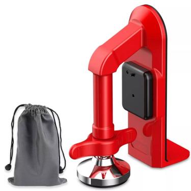 Imagem de Trava de Porta Segurança Alarme 80 DCB Portatil Viagem Hotel Pousada Casa 