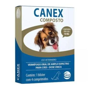 Imagem de Canex Composto Vermífugo Para Cães até 10kg - Ceva