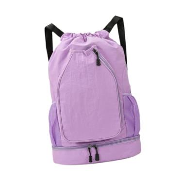 Imagem de YIJU Mochila esportiva para tênis, mochila decorativa, bolsa versátil para raquete de badminton, de basquete para academia e atividades ao ar livre, Roxo
