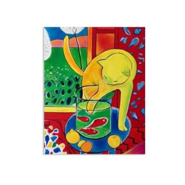 Imagem de Henri Matisse famoso trabalho retrô pôster abstrato colorido paisagem pintura em tela arte de parede para sala de estar decoração de casa 105 x 80 cm (41 x 31 pol) sem moldura