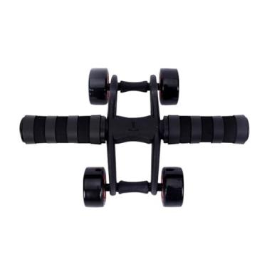 Imagem de Colaxi Rolo de exercícios abdominais de 4 rodas, equipamento de fitness, exercícios abdominais, equipamento de treino de fortalecimento do núcleo para