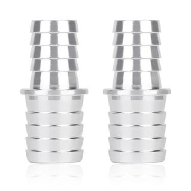 Imagem de lasuroa Adaptador de Mangueira de 2 Peças 5/8 a 3/4, Adaptador De Mangueira Liga Alumínio Conexões para Reparo Tubos Jardim Conector Tubo Refrigerante Acoplador Emenda Farpada para Radiado