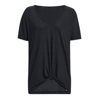 Imagem de Camiseta de Treino Feminina Under Armour Pjt Rck Completer Deep, Preto
