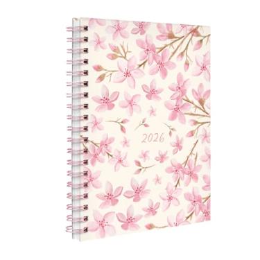 Imagem de Agenda 2026 Planner Semanal Floral Sakura Rosa Claro