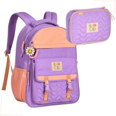 Imagem de Mochila De Costas Luluca Lulike Escolar Feminina Com Estojo - CLIO, LI