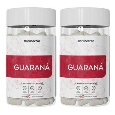 Imagem de Kit 2 Frascos Guaraná Energia 100 Suplemento Alimentar Natural Vitamin