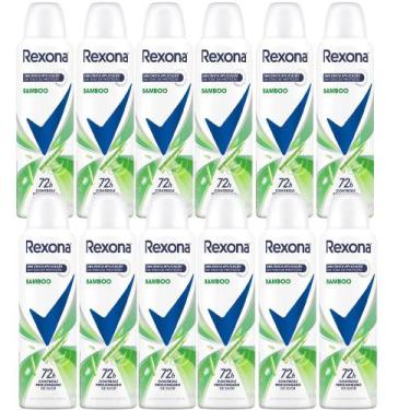 Imagem de Kit Desodorante Aerosol Rexona Bamboo 150ml - 12 Unidades