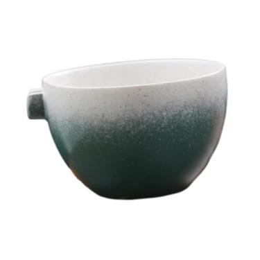 Imagem de Ｂｅｓｇａ Tigela Matcha, xícara de chá verde japonesa de porcelana tradicional, chawan para cerimônia do chá com bico para servir para a família, Verde