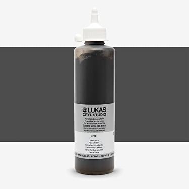 Imagem de Lukas CRYL Studio Tinta acrílica para artista, umidade crua, frasco de 500 ml - Tintas acrílicas de alto pigmento para pintura em tela, trabalhos em grande escala - Viscosidade média, mistura de água,