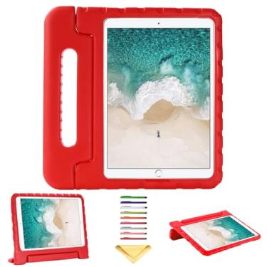 Imagem de UUcovers Capa infantil para iPad Pro de 10,5 polegadas 2017 e iPad Air 3ª geração 10,5 polegadas 2019, com alça rotativa/suporte, macia, à prova de choque, EVA à prova de quedas, leve, para meninas,