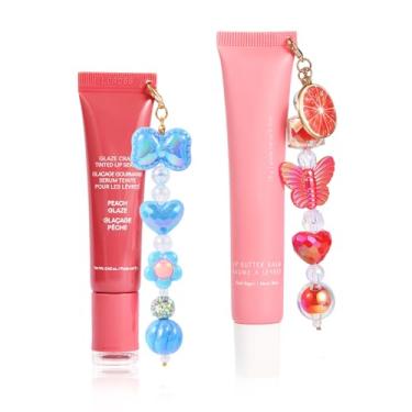 Imagem de Chaveiro com protetor labial para as sextas-feiras de verão de 14 g, porta-chaves compatível com protetor labial LANGIGE 10 ml (sem protetor labial), Plástico