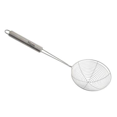 Imagem de Escumadeira Aramada Peneira Frituras Aço Inox 11cm Diâmetro - Pratika
