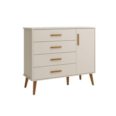 Imagem de Comoda Sapateira Infantil Isis 4 Gavetas e 1 Porta - Reller