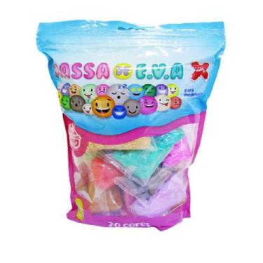Imagem de Massa Eva Make+ 20 Cores Suave Flexível Não Mancha - Make mais, Colori