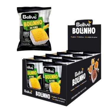 Imagem de Bolinho De Fubá Sem Açúcar Sem Leite Belive - Caixa 10 Unidades 45g