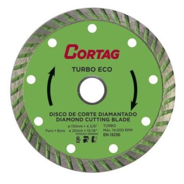 Imagem de Disco Diamantado Turbo Eco 4.3/8'' para Mármore e Granito - Cortag