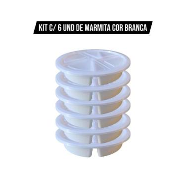 Imagem de Kit Marmita Conservadora de Alimentos 4 Divisórias Térmica, Reutilizáv