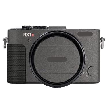 Imagem de RX1RM2 Película adesiva antirriscos para câmera mirrorless para Sony RX1R Mark II Vinil Wrap Body Protective Sticker Coat (cinza escuro)
