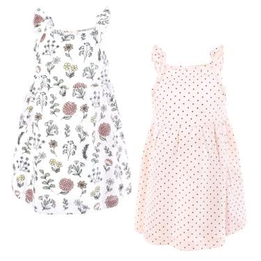 Imagem de Luvable Friends Hudson Baby, vestidos sem mangas, pacote com 2, Flor de primavera, 2 Anos
