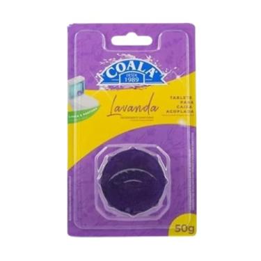 Imagem de Coala Lavanda Tablete Sanitário 50g Ação Contínua Caixa Acoplada Tanque Descarga Vaso Banheiro Mau Cheiro Odores Urina Uso Interno
