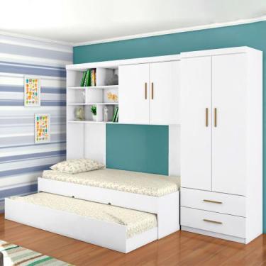 Imagem de Jogo de Quarto Infantil Theo MDP Branco - Sallar Home